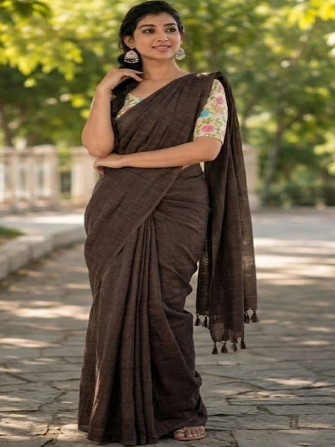 Devmora Pure Cotton Saree - view 1