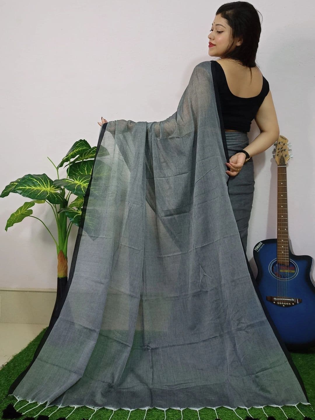 Monde Avenir Pure Cotton Handloom Khadi Saree thumbnail 2