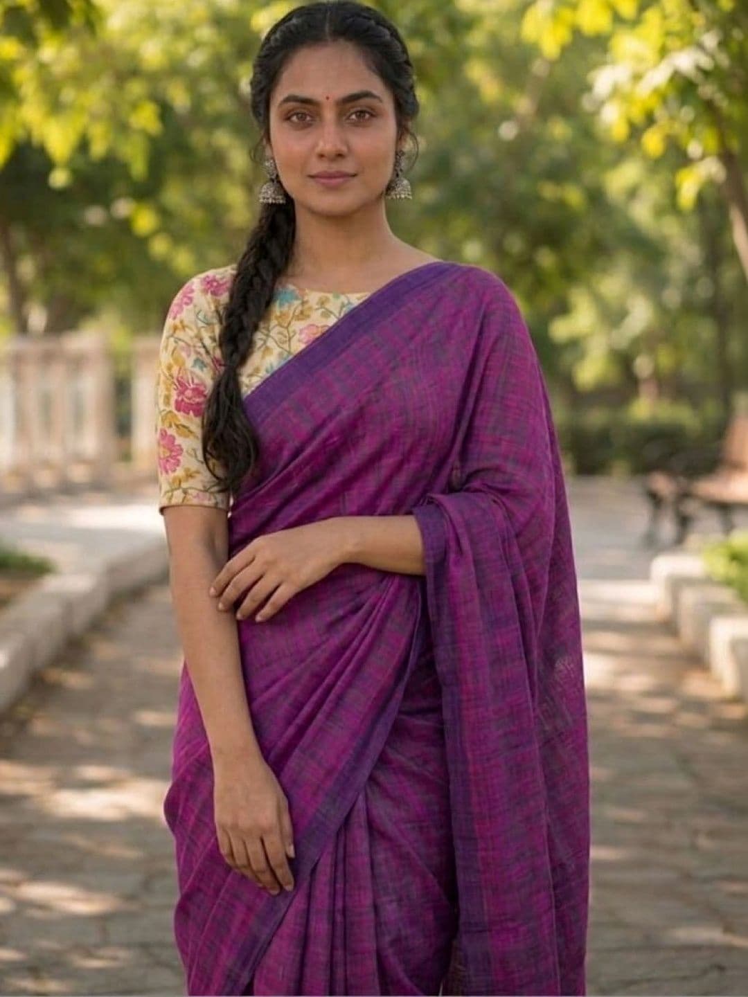 DEVATVAM Pure Cotton Saree thumbnail 4