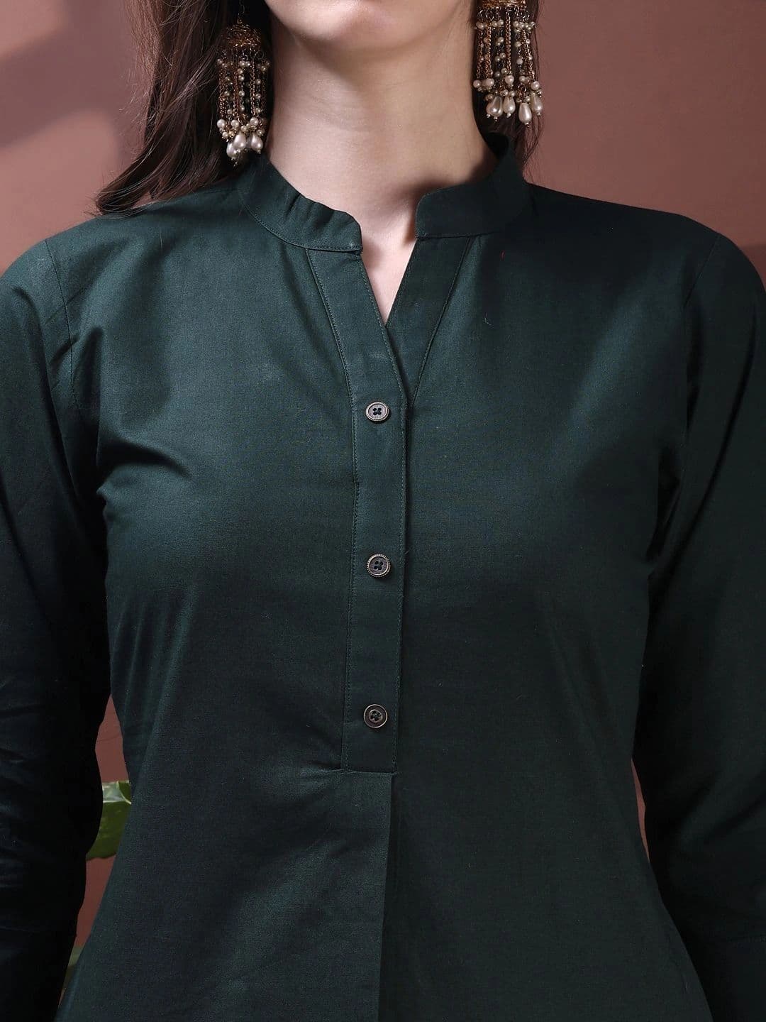 Berrylicious Women Regular Pure Cotton Kurta with Trousers thumbnail 4