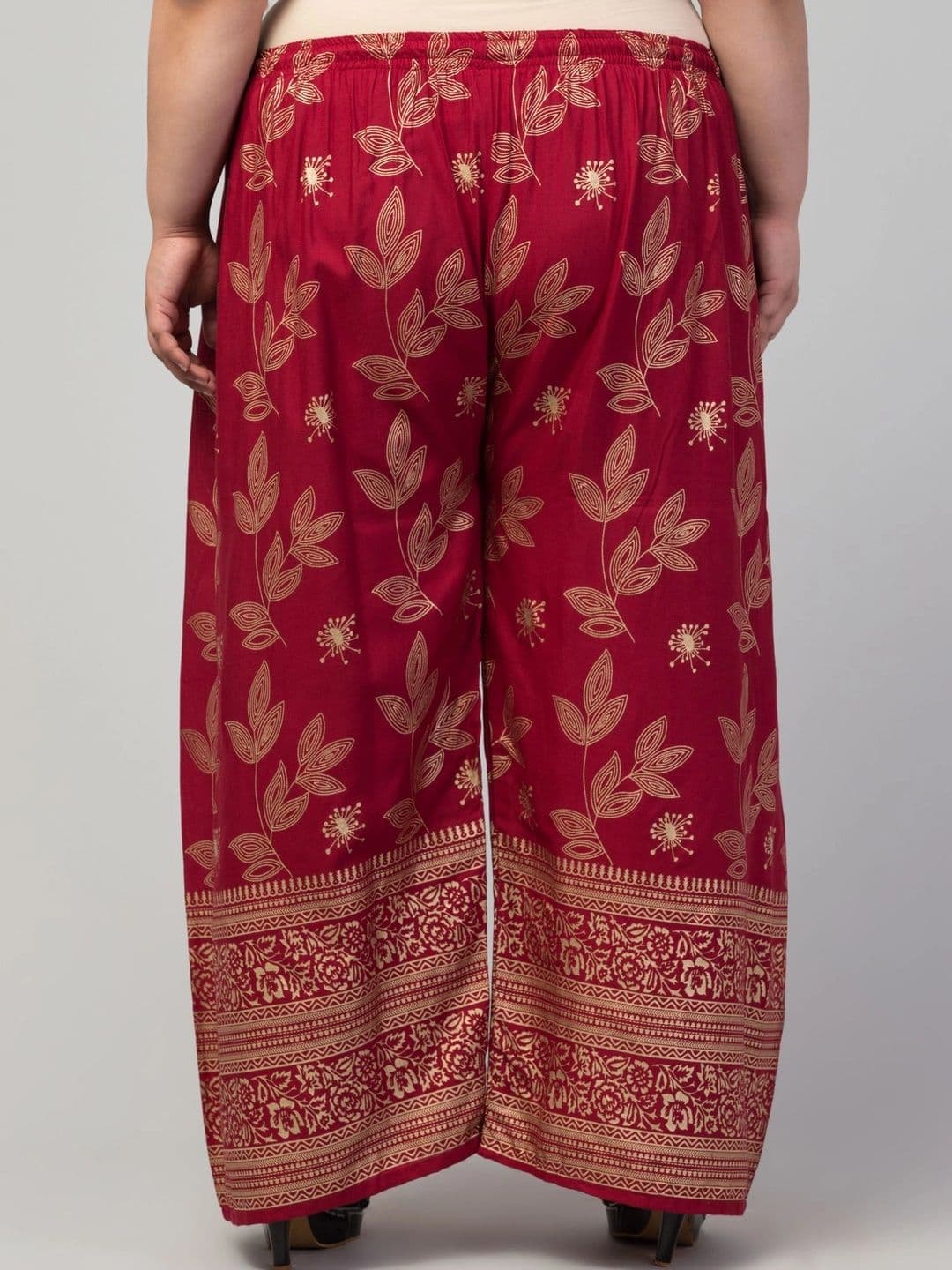 VIZCON Women Ethnic Motifs Printed Knitted Ethnic Palazzos thumbnail 5