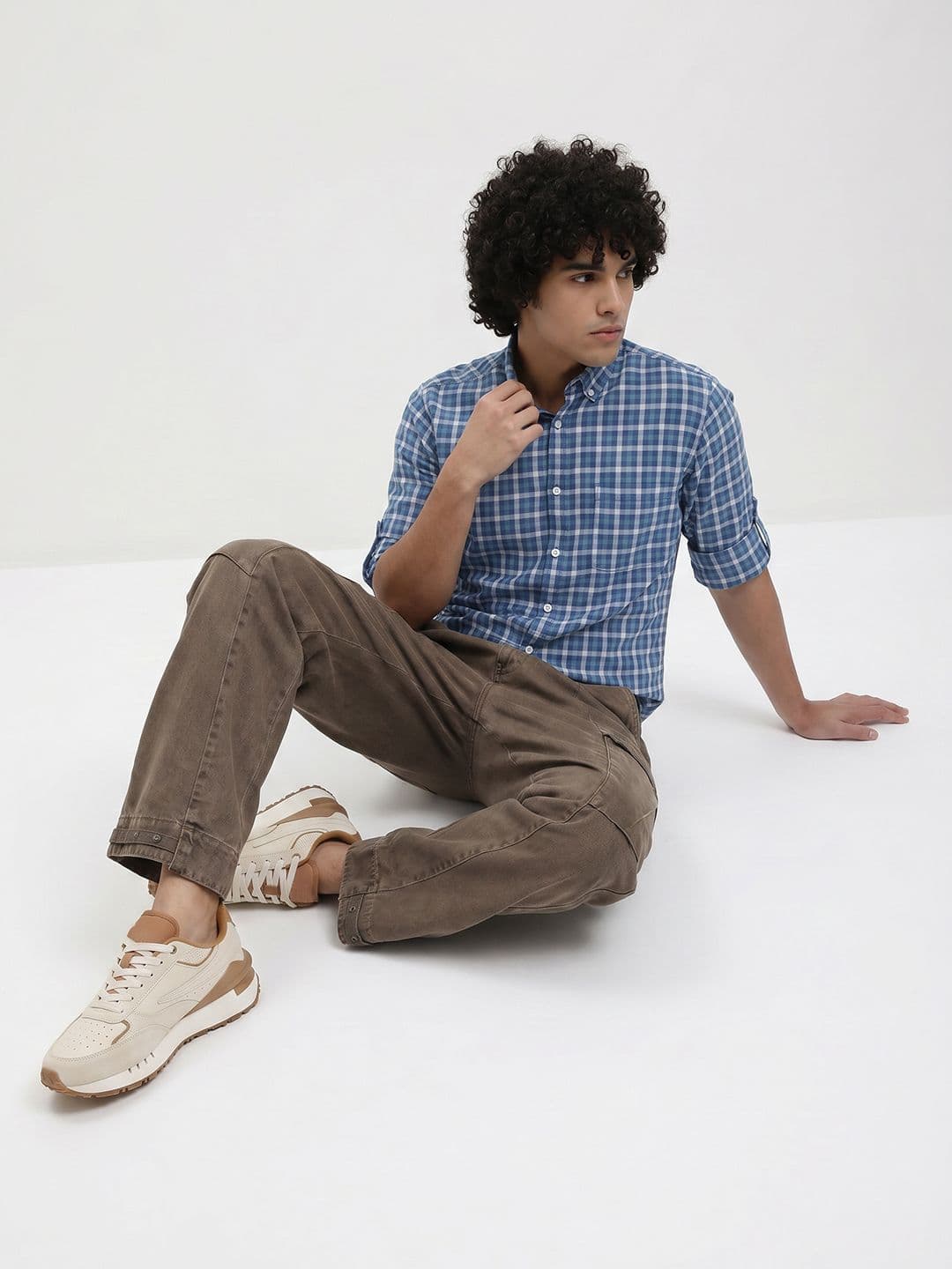 Roadster Life Co. Soft Touch Twill Plaid Casual Shirt thumbnail 7