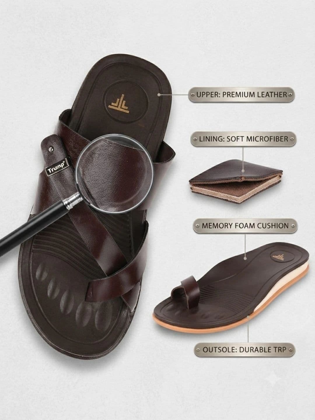 Trump Men PU Shoe-Style Sandals thumbnail 2