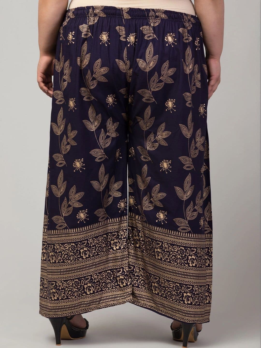 VIZCON Women Ethnic Motifs Printed Knitted Ethnic Palazzos thumbnail 2