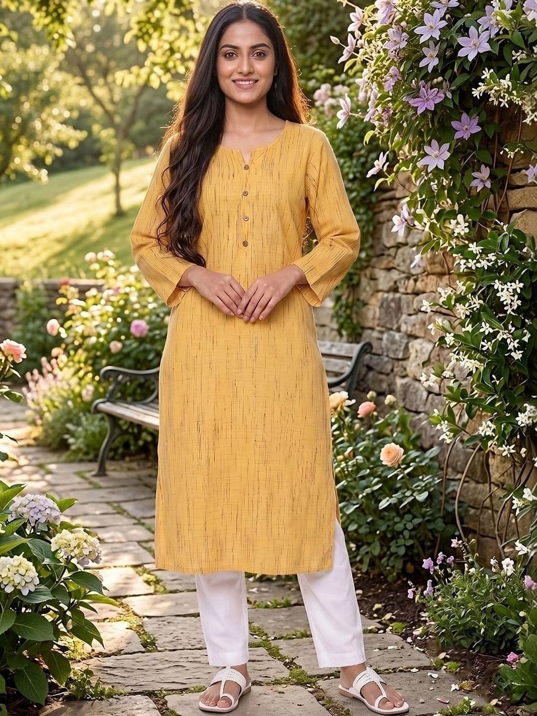 KALINI Women Handloom Kurta - view 1
