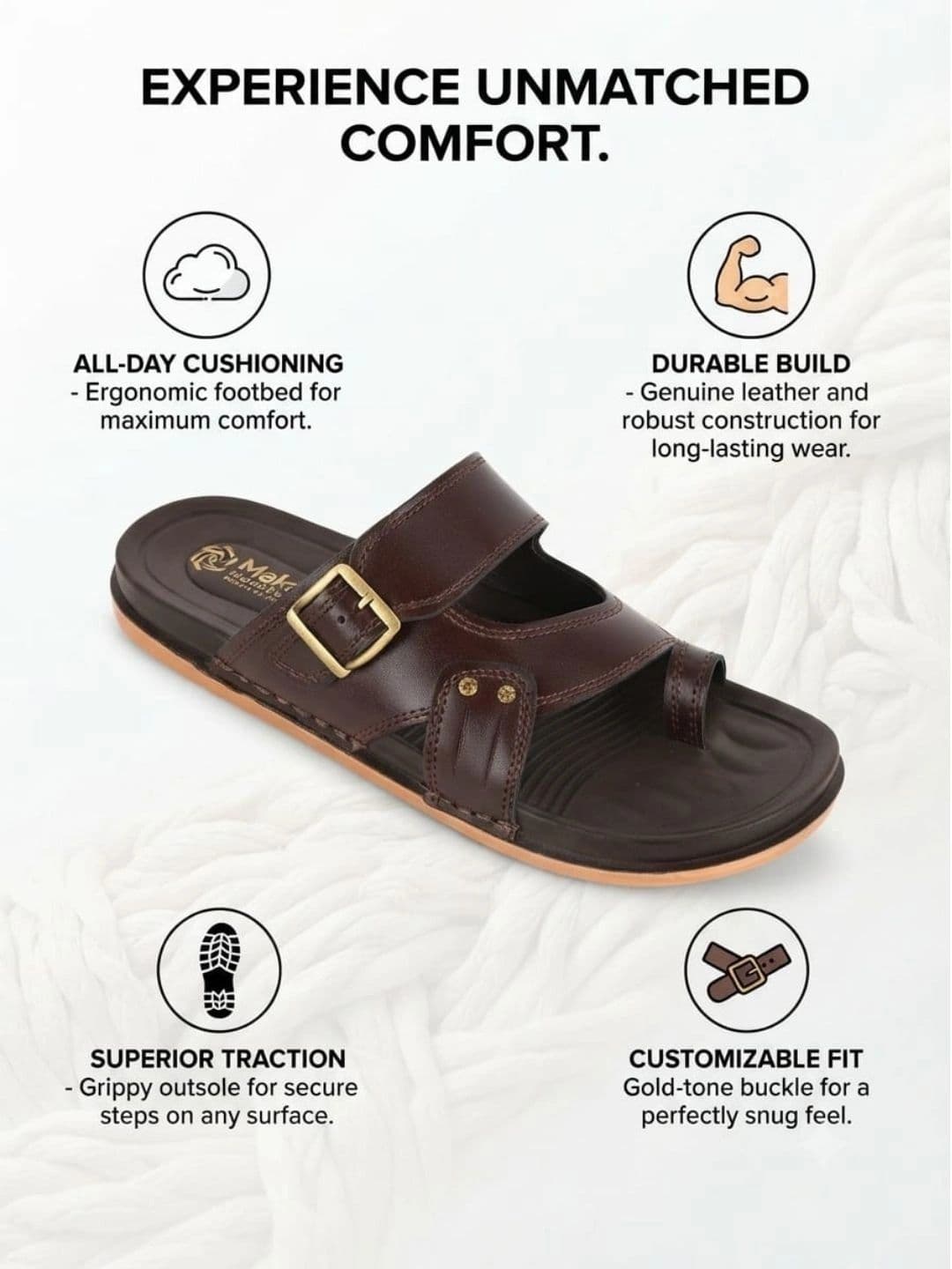 Trump Men PU Comfort Sandals thumbnail 5