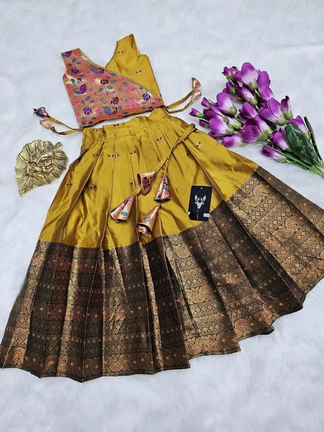 Poppy & Munchkin Girls Ready to Wear Lehenga thumbnail 3
