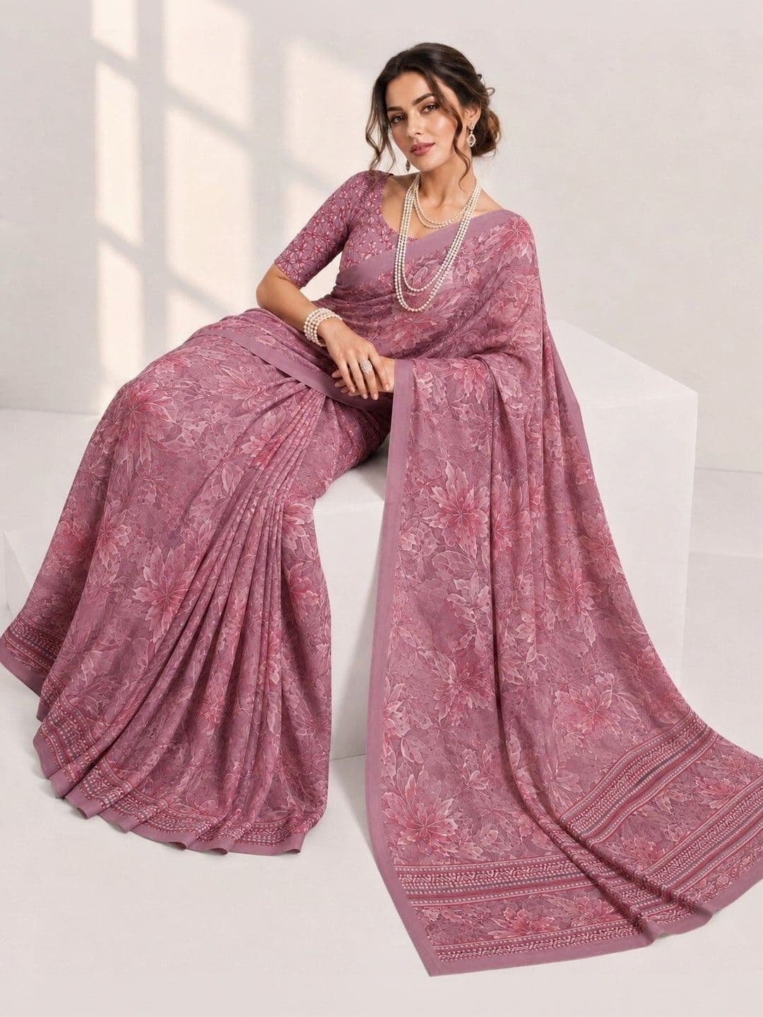 Tanuza Fashion Floral Saree - view 1