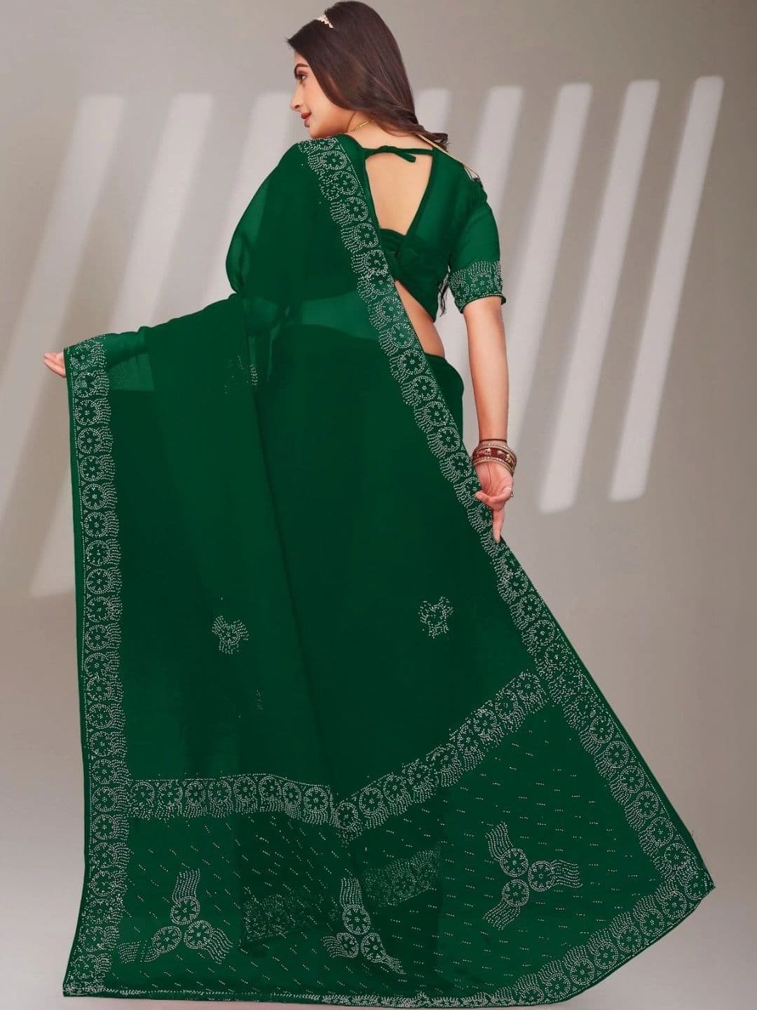 Textile Mantra Poly Chiffon Saree thumbnail 5