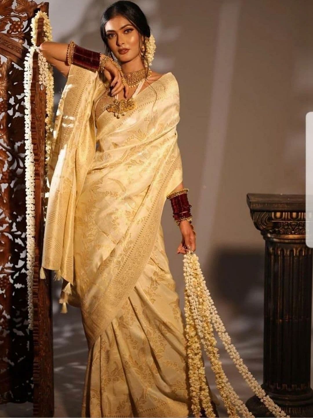 revika Woven Design Zari Art Silk Designer Kanjeevaram Saree - view 1