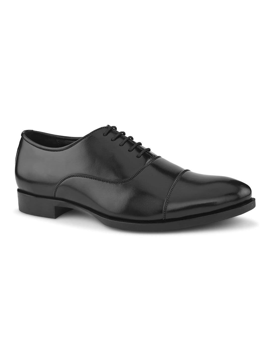 House of Pataudi Men Textured Formal Oxfords thumbnail 5