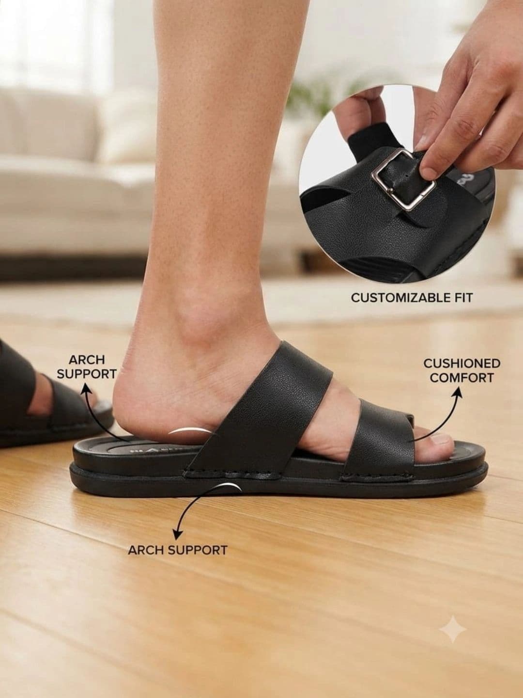 Trump Men PU Comfort Sandals thumbnail 3