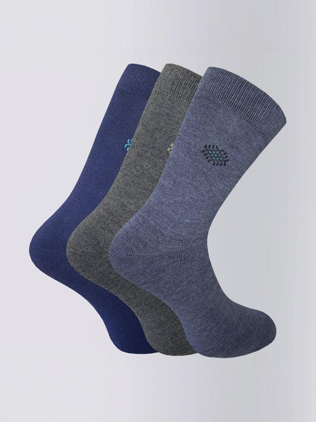 Moda Rapido Men Pack of 3 Cotton Blend Patterned Above Ankle Socks - view 1