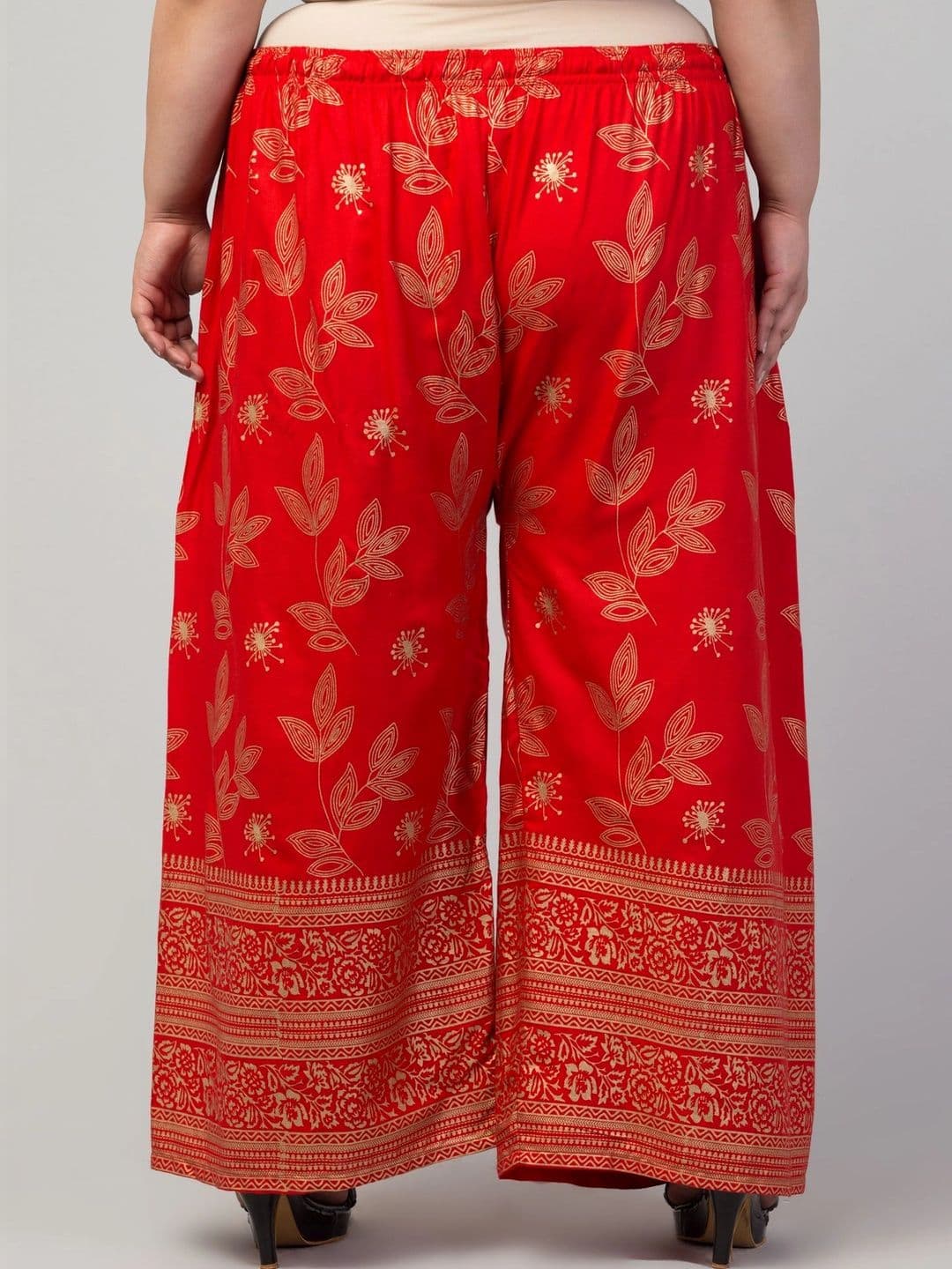 VIZCON Women Ethnic Motifs Printed Knitted Ethnic Palazzos thumbnail 6