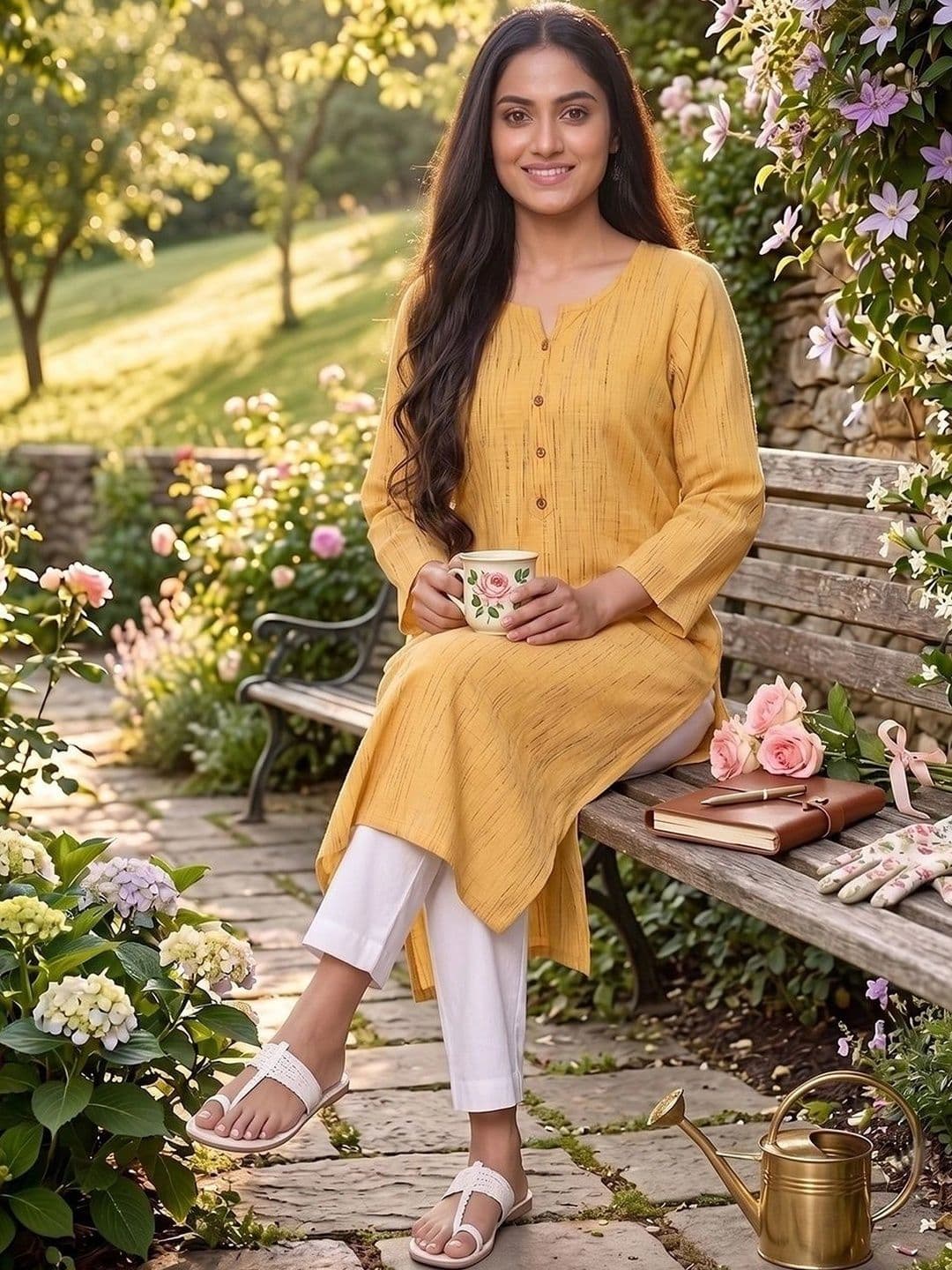 KALINI Women Handloom Kurta thumbnail 4