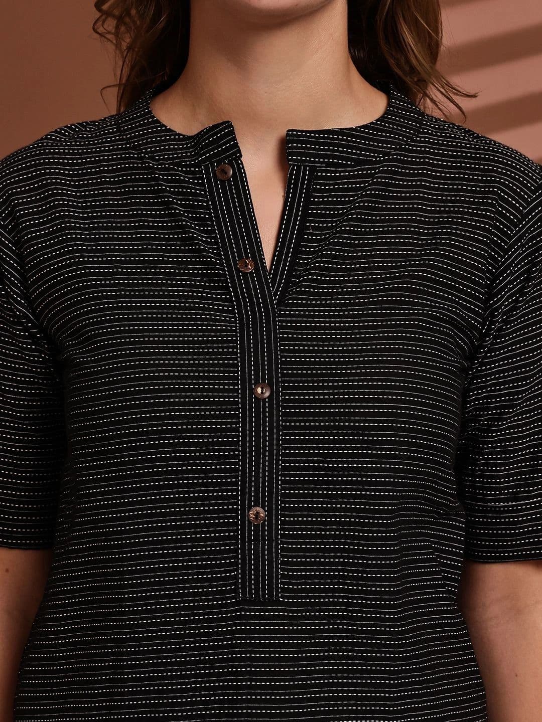 KALINI Women Striped Kurta thumbnail 6