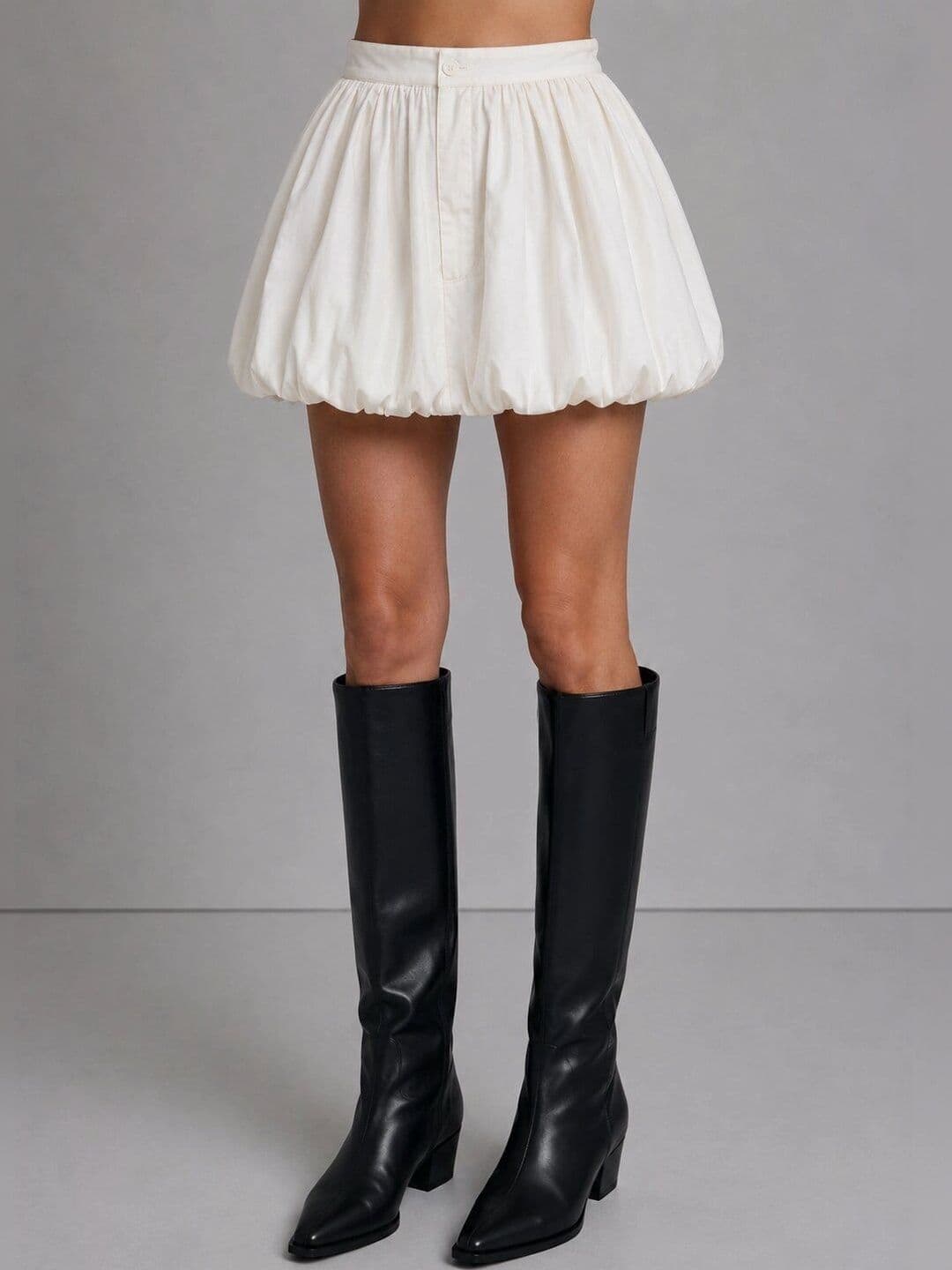 Moda Rapido Women Pure Cotton Mini Balloon Skirt - view 1