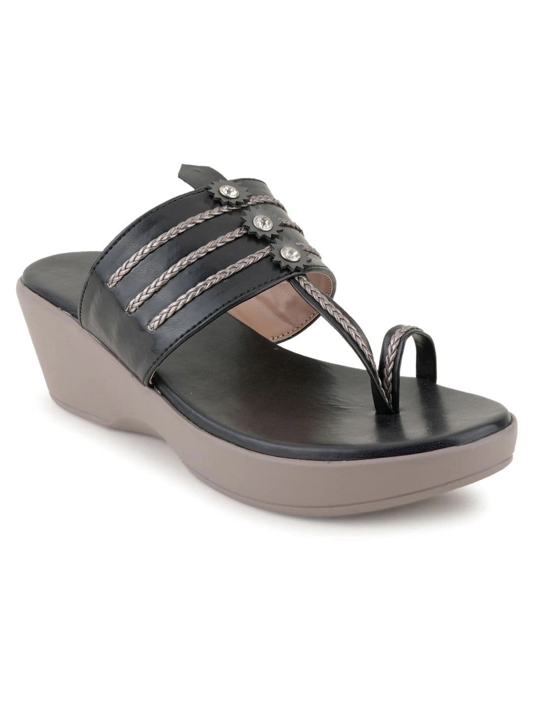 CORSICA Embellished Wedge Sandals - view 1