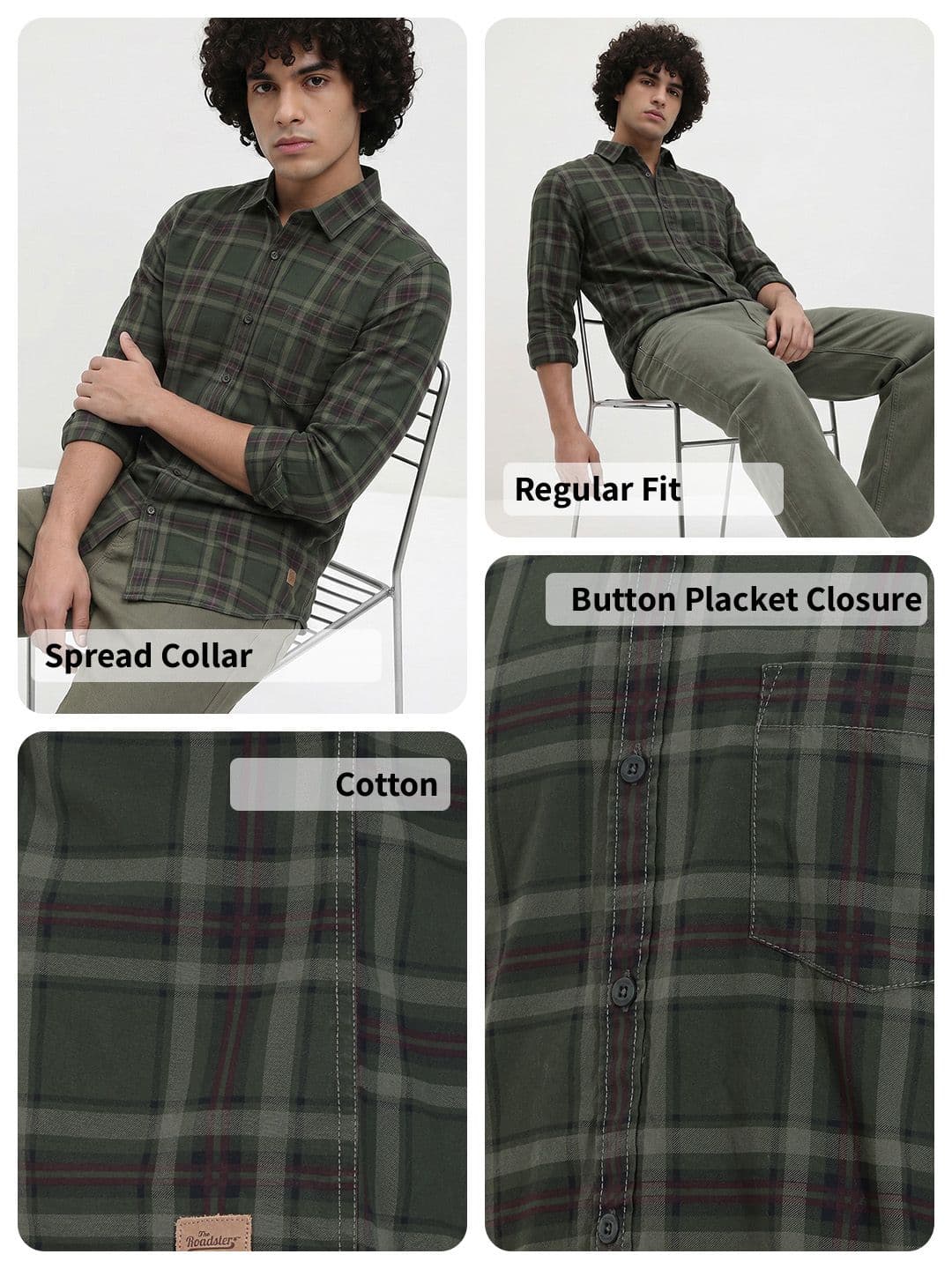 Roadster Life Co. Soft Touch Twill Plaid Casual Shirt thumbnail 6