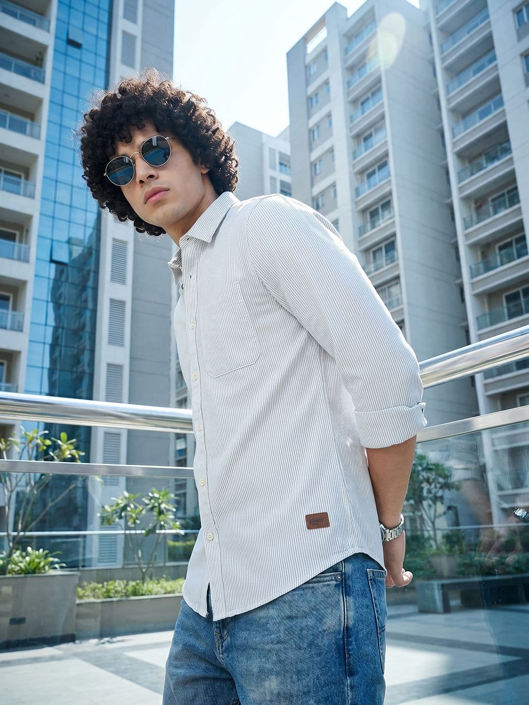Roadster Life Co. Soft Touch Striped Casual Shirt thumbnail 2