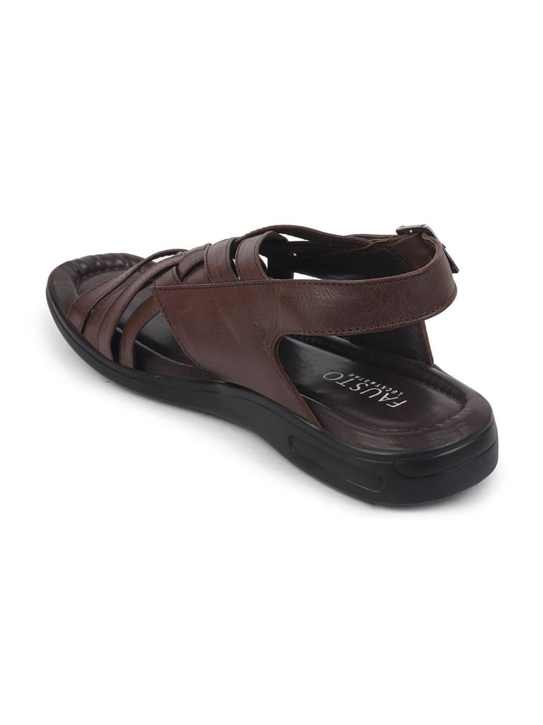 FAUSTO Men Leather Comfort Sandals thumbnail 3