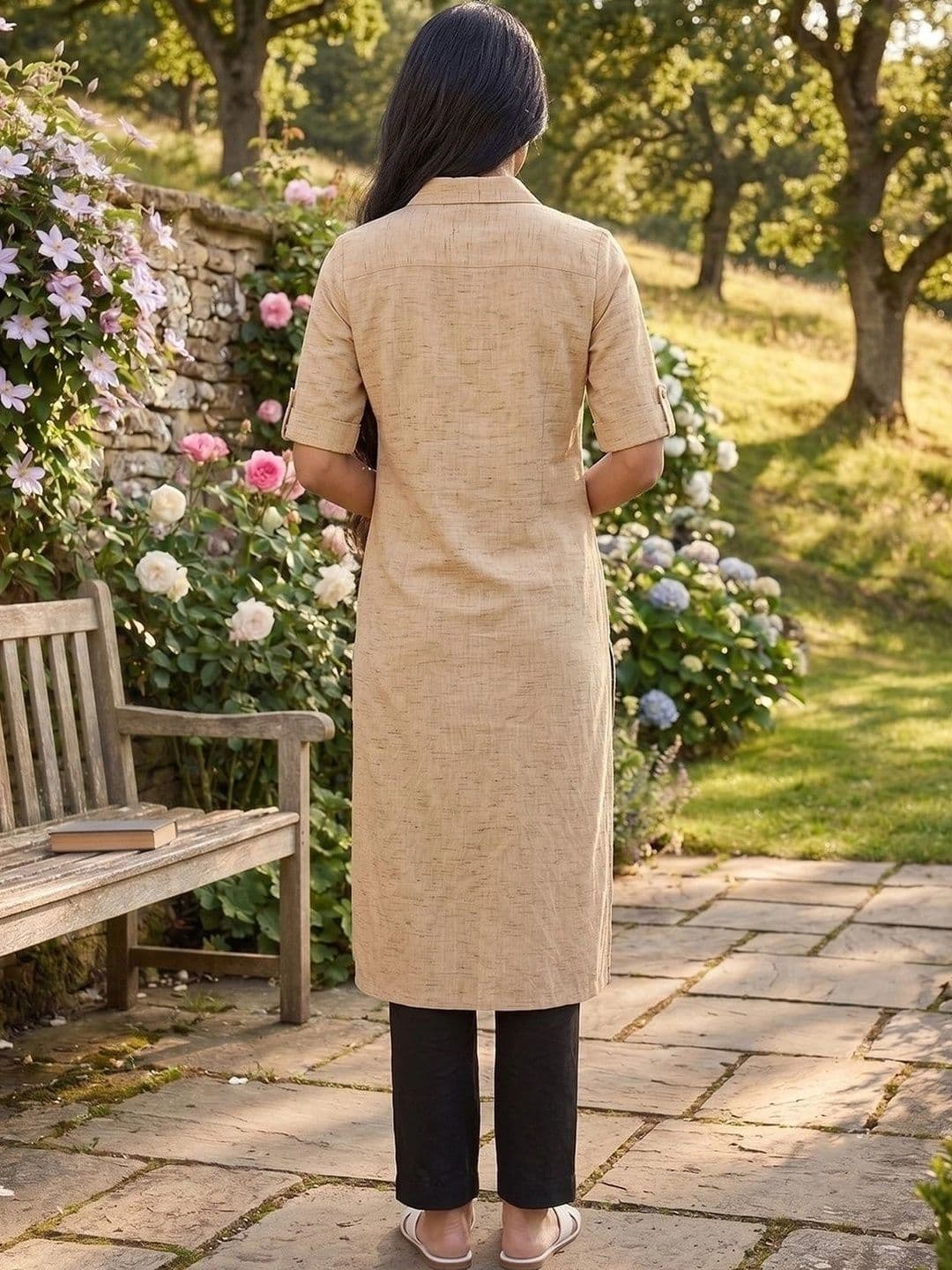 KALINI Women Handloom Kurta thumbnail 3