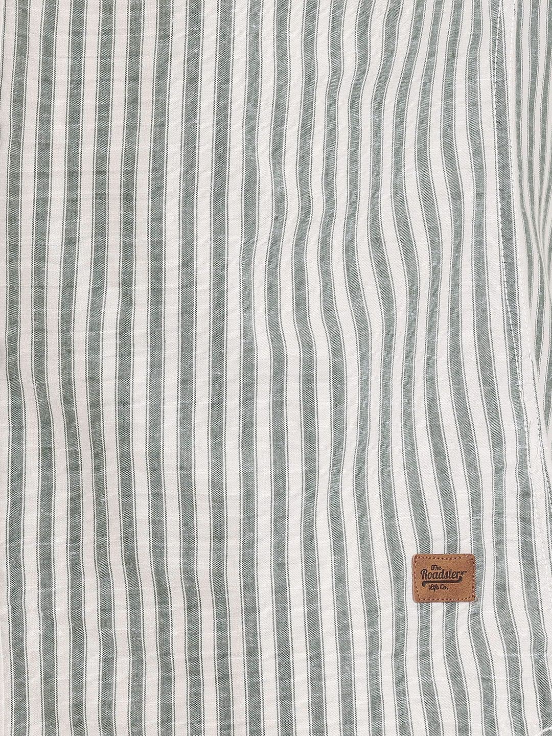 Roadster Life Co. Soft Touch Striped Casual Shirt thumbnail 2