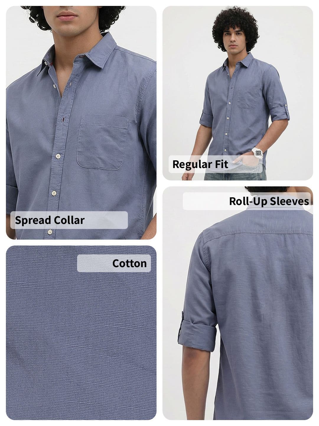 Roadster Life Co. Slub Textured Shirt thumbnail 2