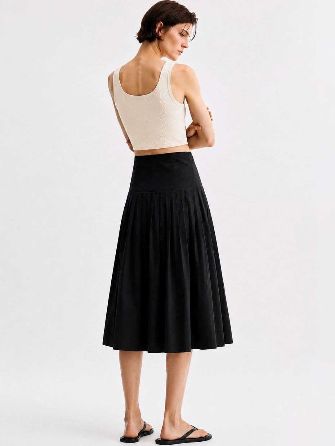 CORSICA Women Pure Cotton Midi A-Line Skirt thumbnail 3