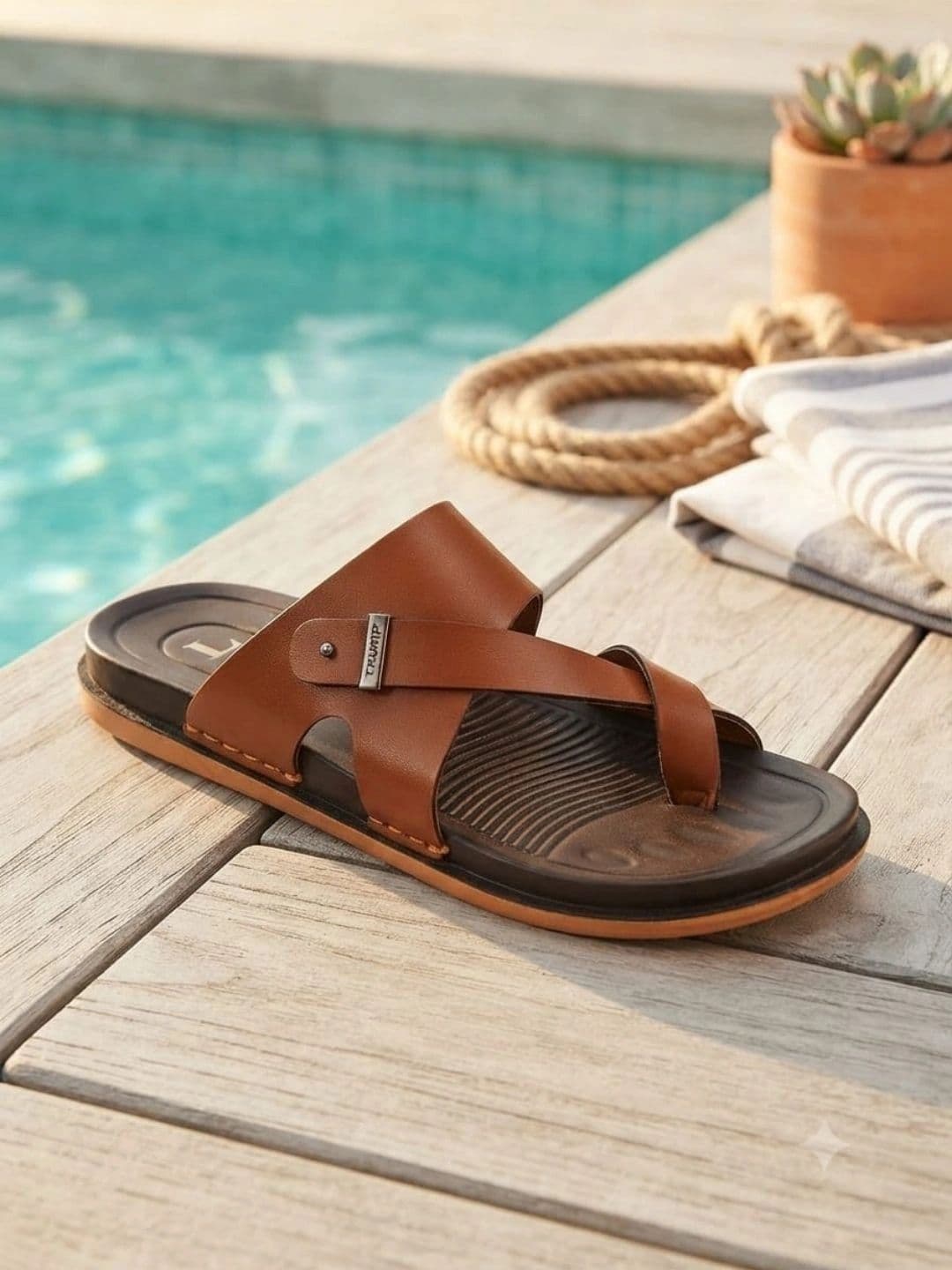 Trump Men PU Comfort Sandals thumbnail 3