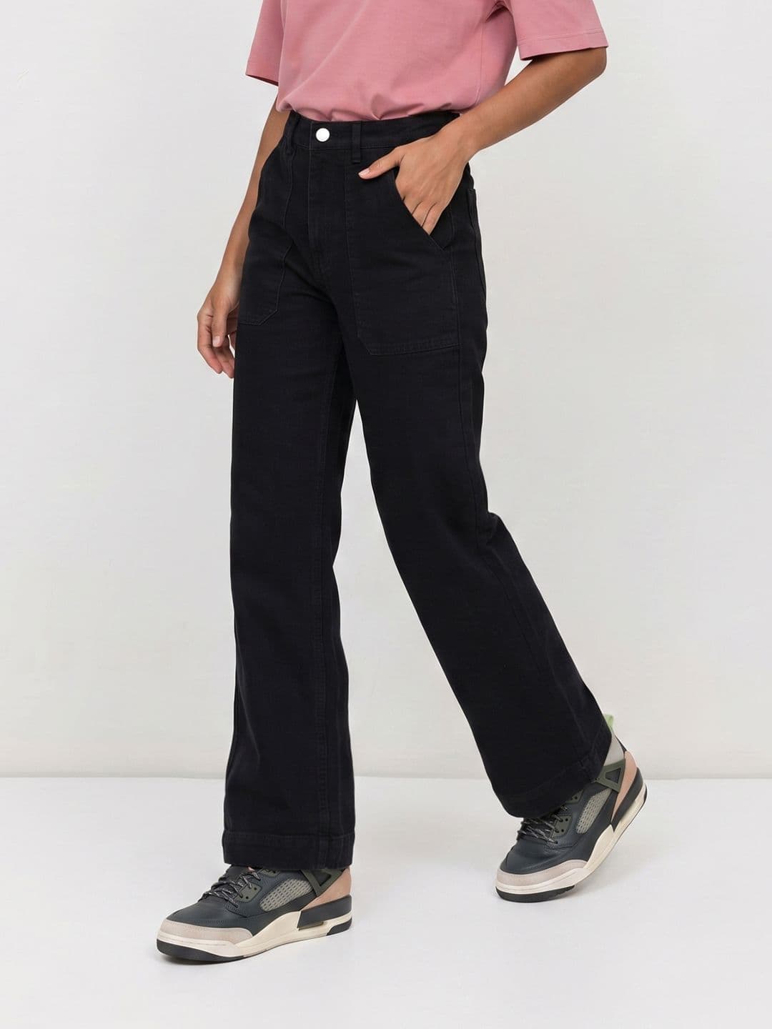 The Roadster Life Co. Women Wide Leg Mid-Rise Jeans - view 1