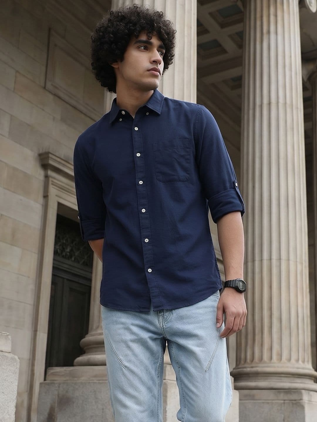 Roadster Life Co. Easy Drape Cotton Shirt thumbnail 5