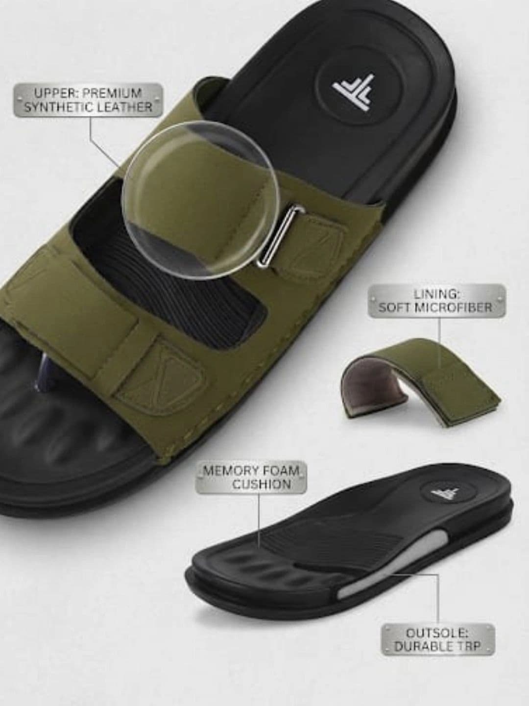 Trump Men PU Comfort Sandals thumbnail 6