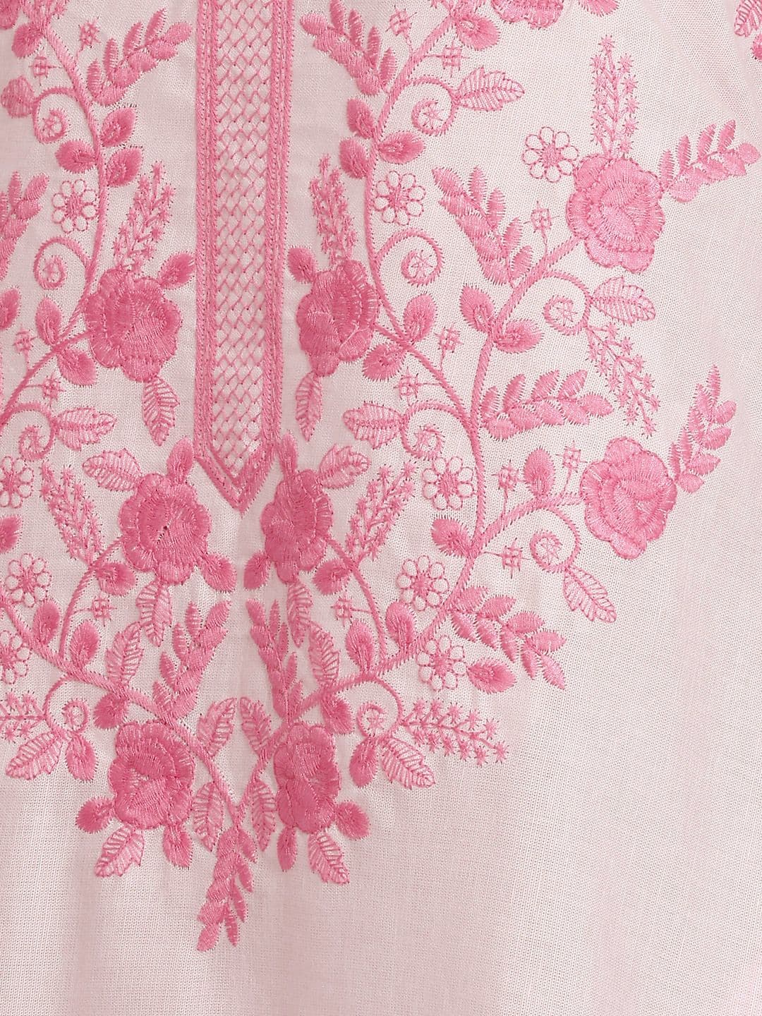 House of Pataudi Jashn Floral Embroidered Kurta thumbnail 3