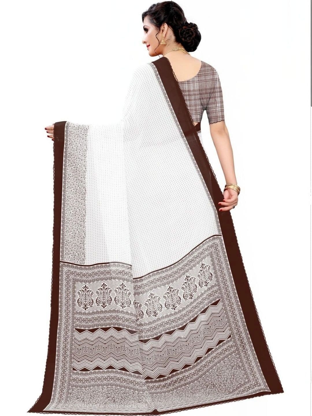 Fashion Mantra Poly Georgette Saree thumbnail 4