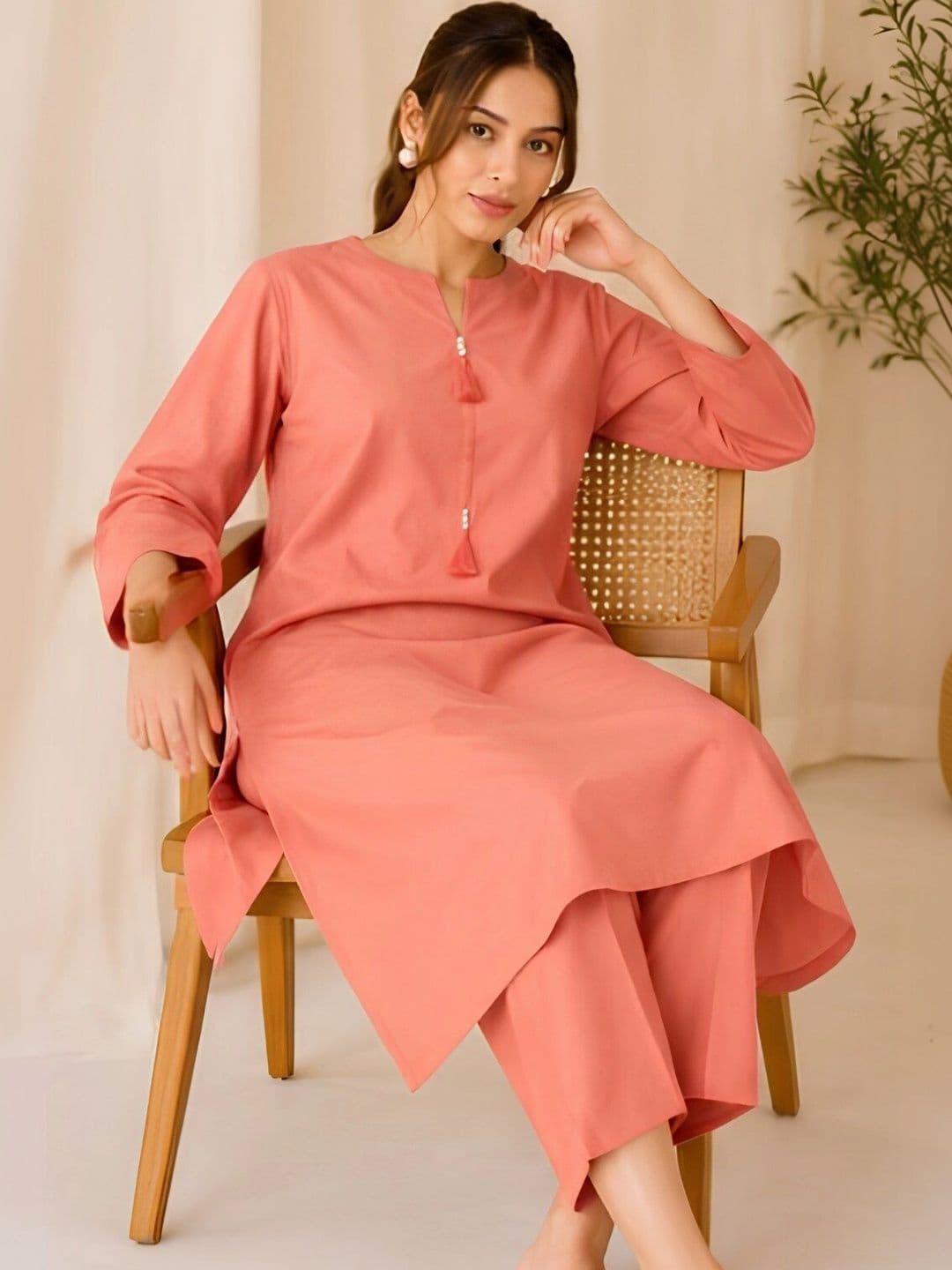 RAJAM Women Regular Kurta with Trousers - view 1