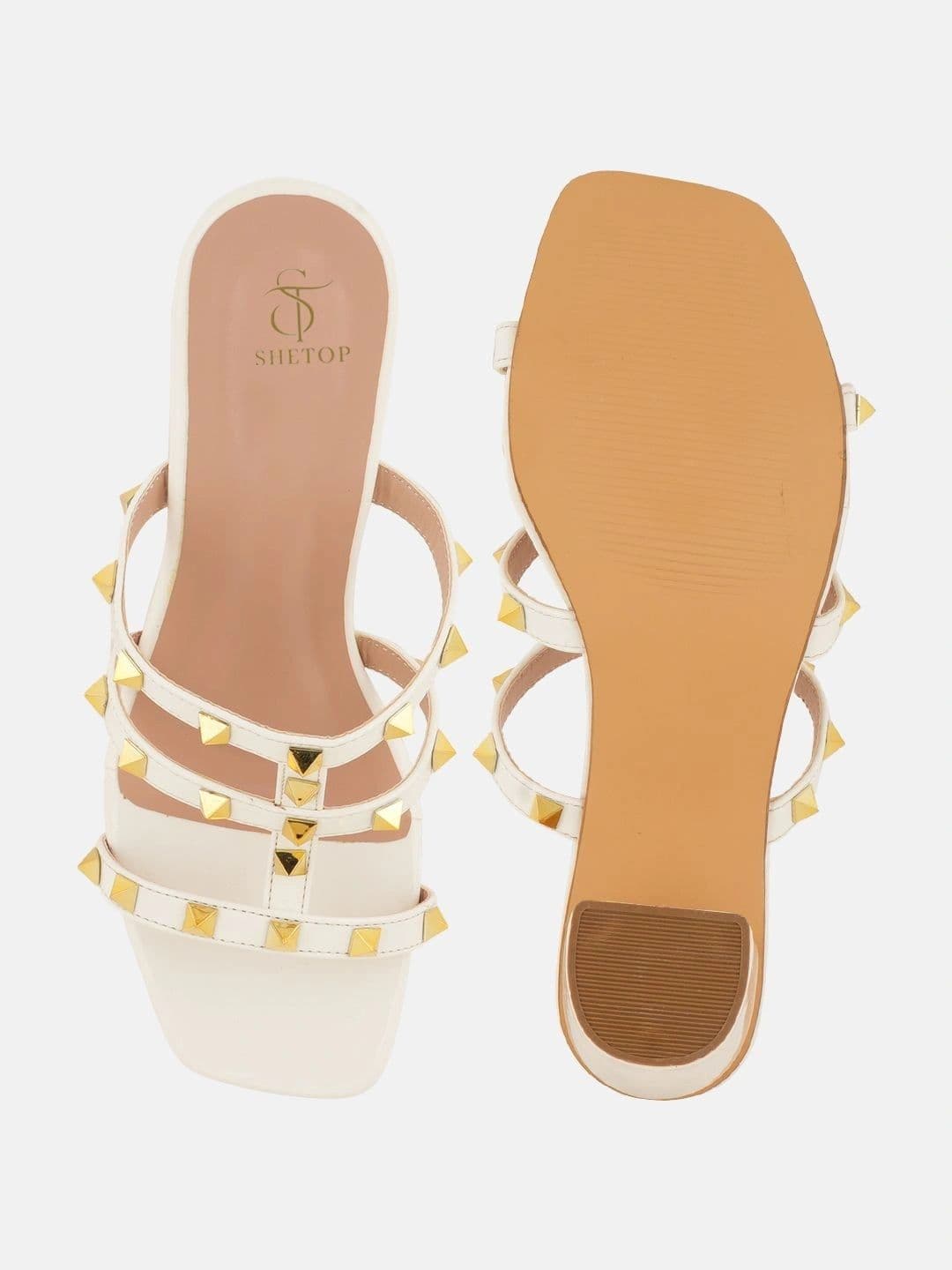SHETOP Embellished Party Block Sandals thumbnail 5