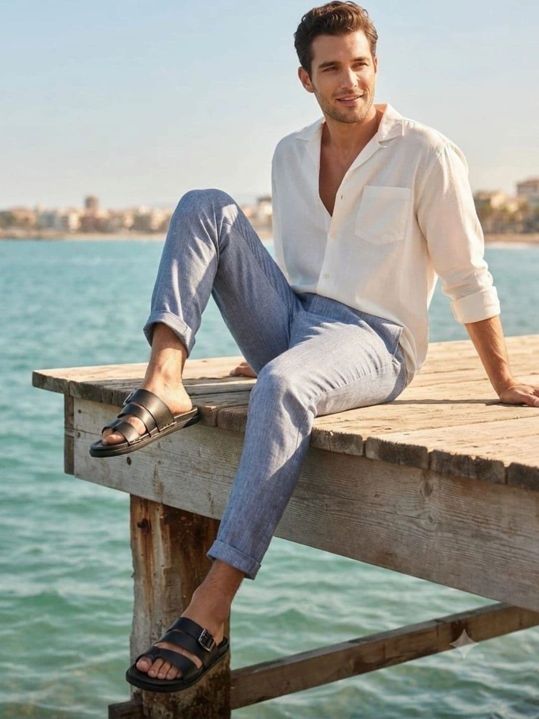 Trump Men PU Comfort Sandals thumbnail 2
