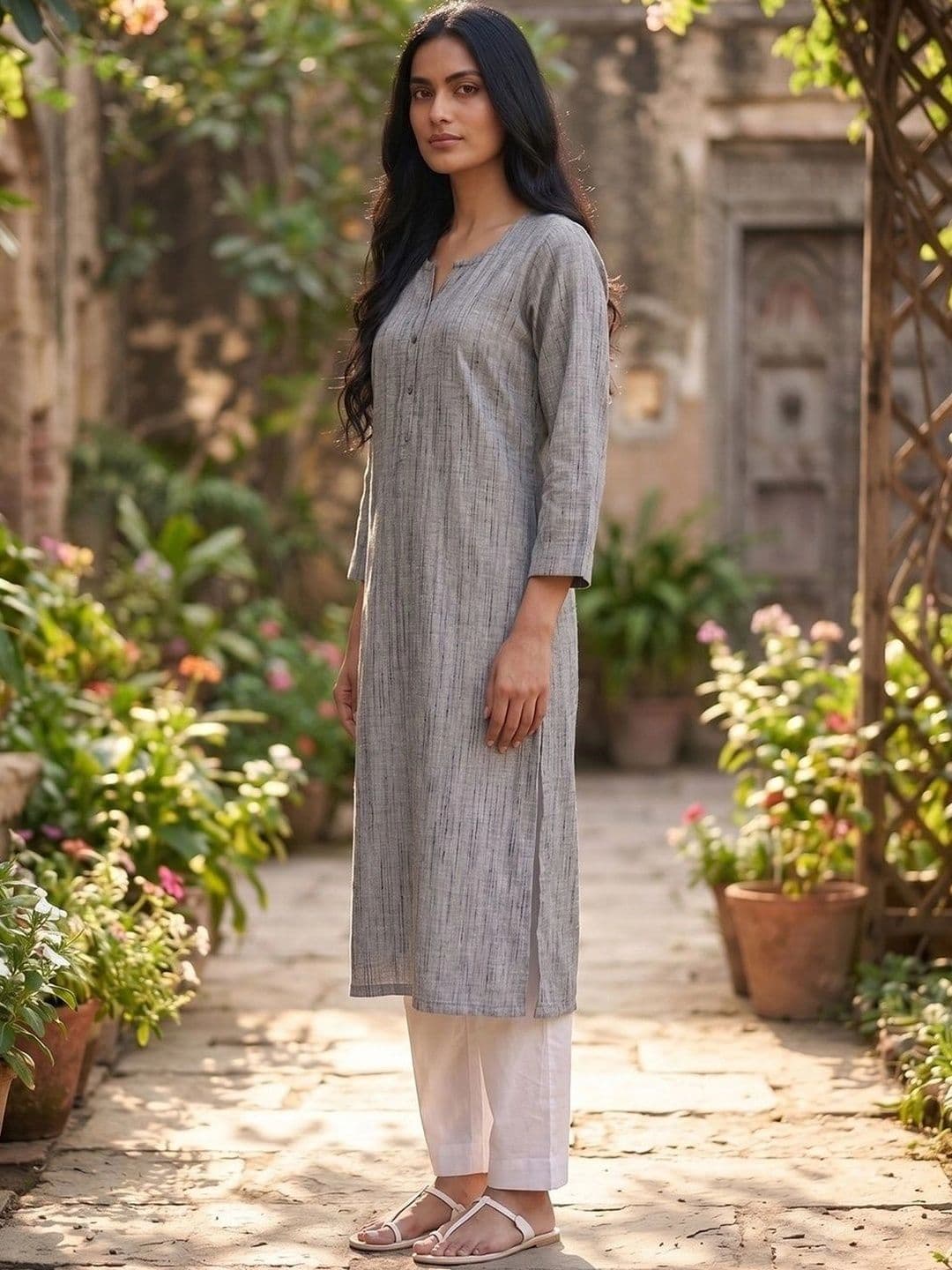 KALINI Women Handloom Kurta thumbnail 4