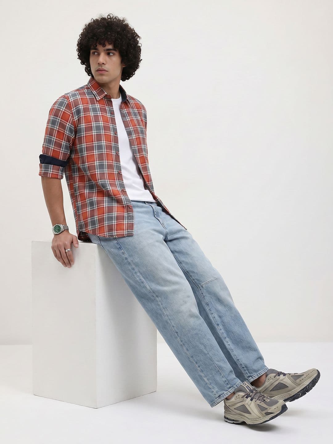 Roadster Life Co. Soft Touch Twill Plaid Casual Shirt thumbnail 3