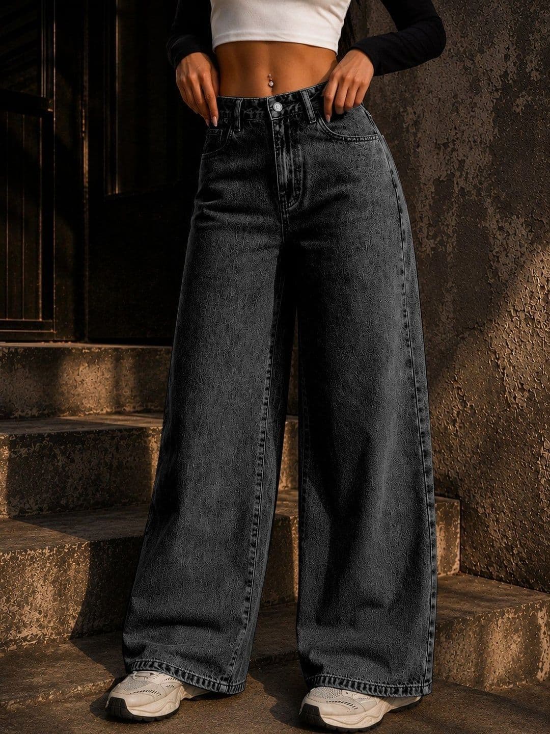 Flying Girls Women Comfort Boyfriend Fit High-Rise Light Fade Stretchable Jeans thumbnail 5