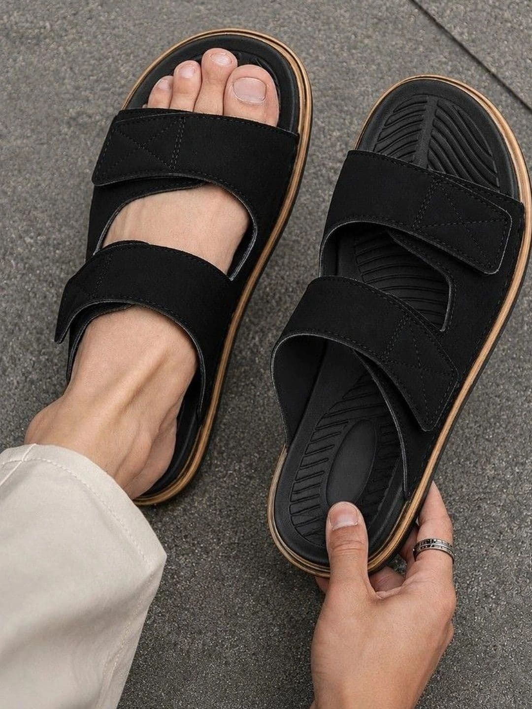 Killer Men Suede Comfort Sandals - view 1