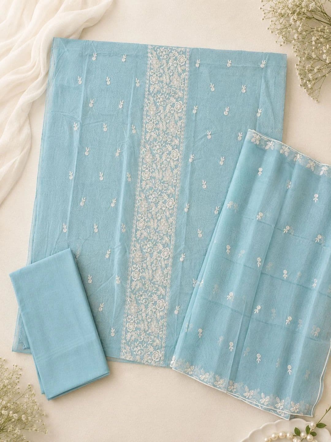 Krishna Tanna Embroidered Unstitched Dress Material thumbnail 6