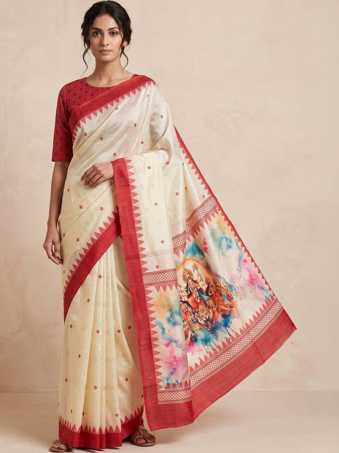 SAANTHA Pure Silk Saree - view 1