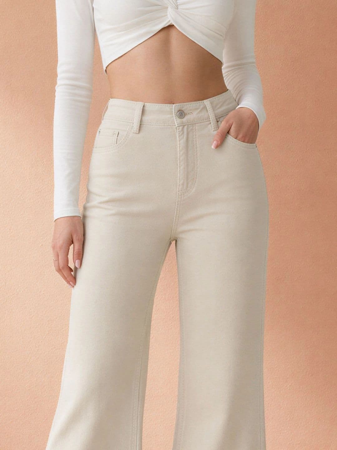 ATELIER REBEL Women Wide Leg Mid-Rise Jeans thumbnail 7