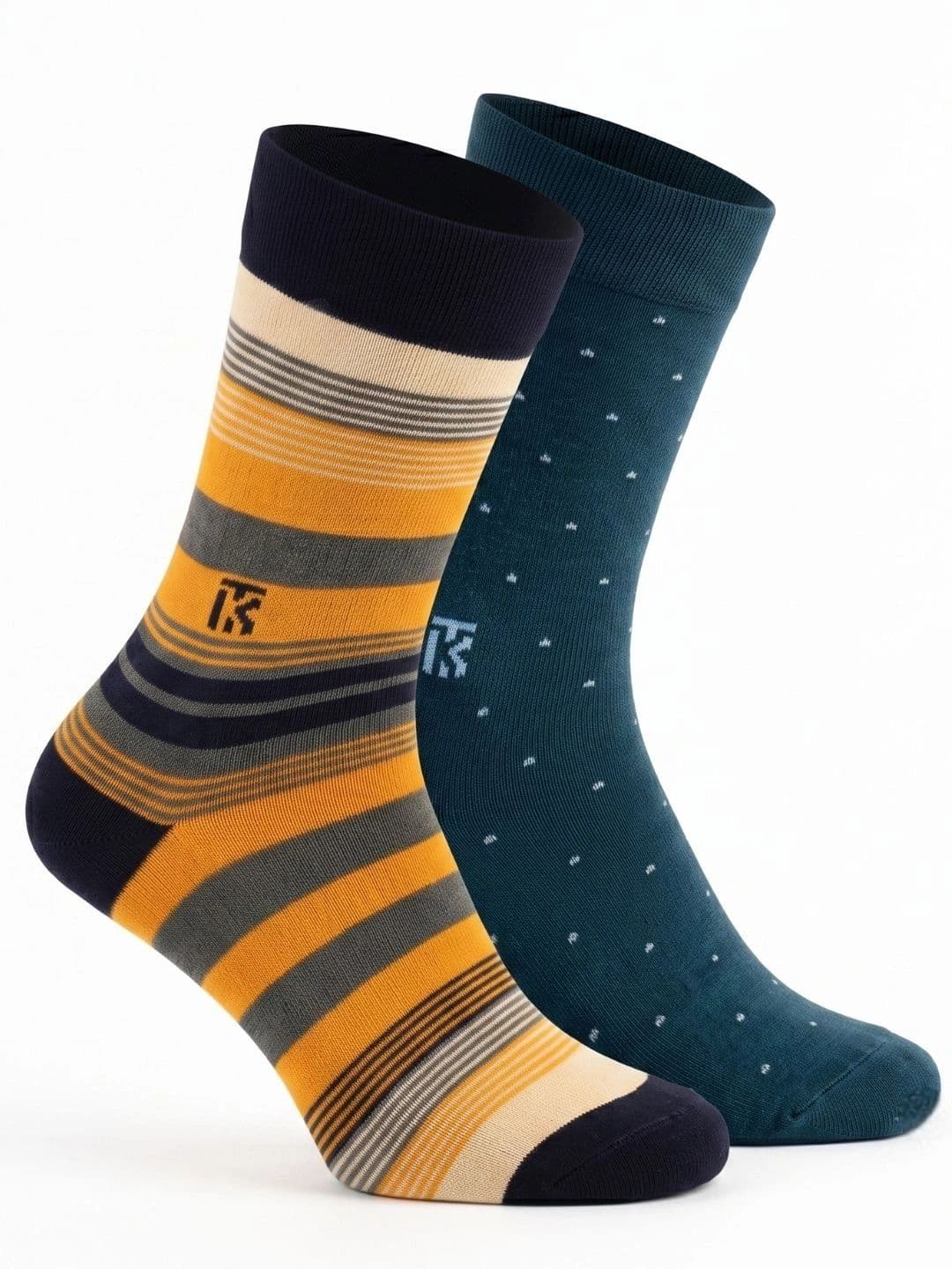 Kikitoes Men Pack of 2 Assorted Striped Ankle Length Socks - view 1