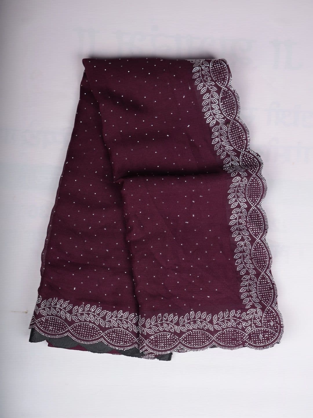 RENBRIZA Embellished Poly Georgette Saree thumbnail 3