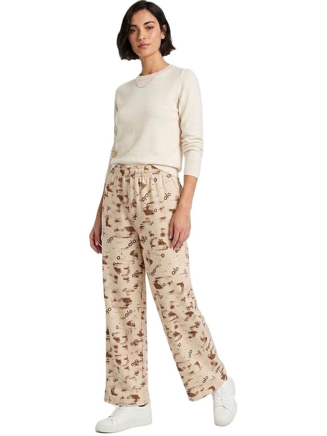 Alexvyan Women Printed Knitted Palazzos thumbnail 2