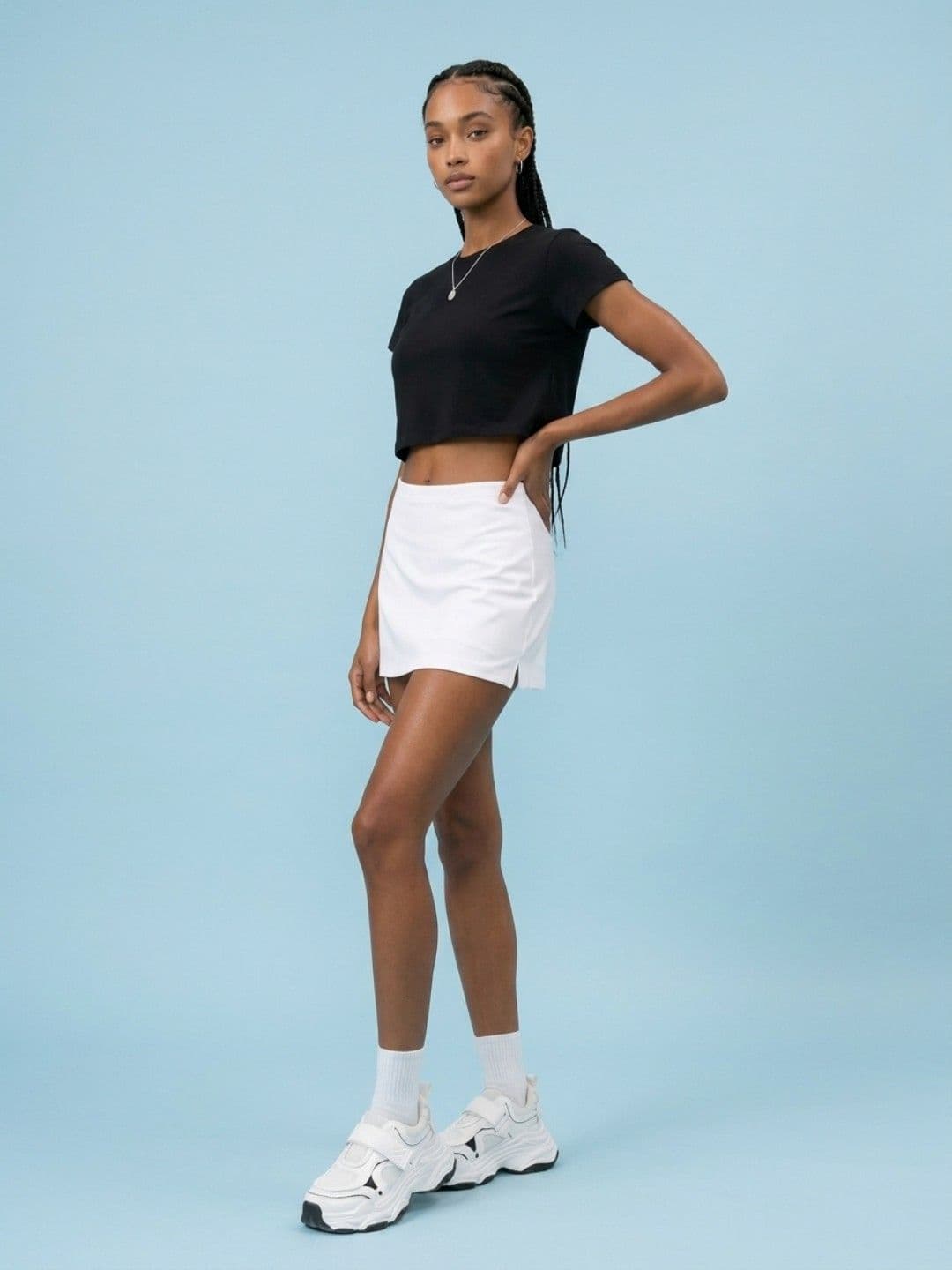 SPORT STREET by glitchez Women Mini Fitted Skorts thumbnail 4