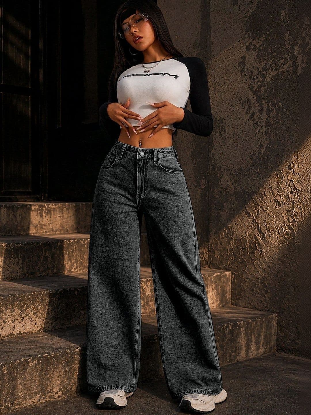 Flying Girls Women Comfort Boyfriend Fit High-Rise Light Fade Stretchable Jeans thumbnail 6